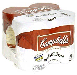 Campbell's&nbsp;&nbsp;cream of mushroom condensed soup 4-pack Full-Size Picture